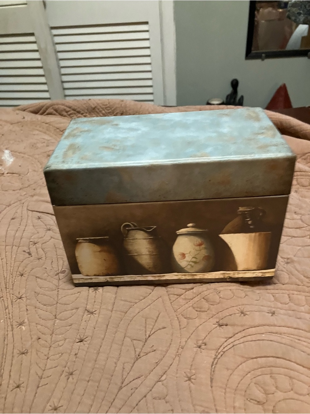 Vintage Style Decorative Recipe Box